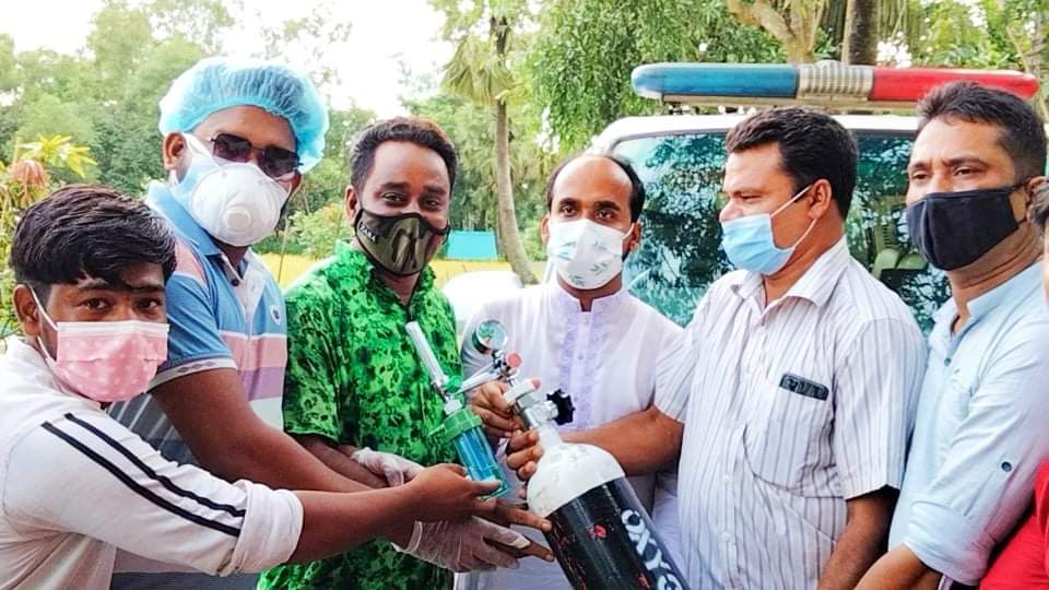 লালমাইয়ে ফ্রি অক্সিজেন ও অ্যাম্বুলেন্স সেবা চালু
