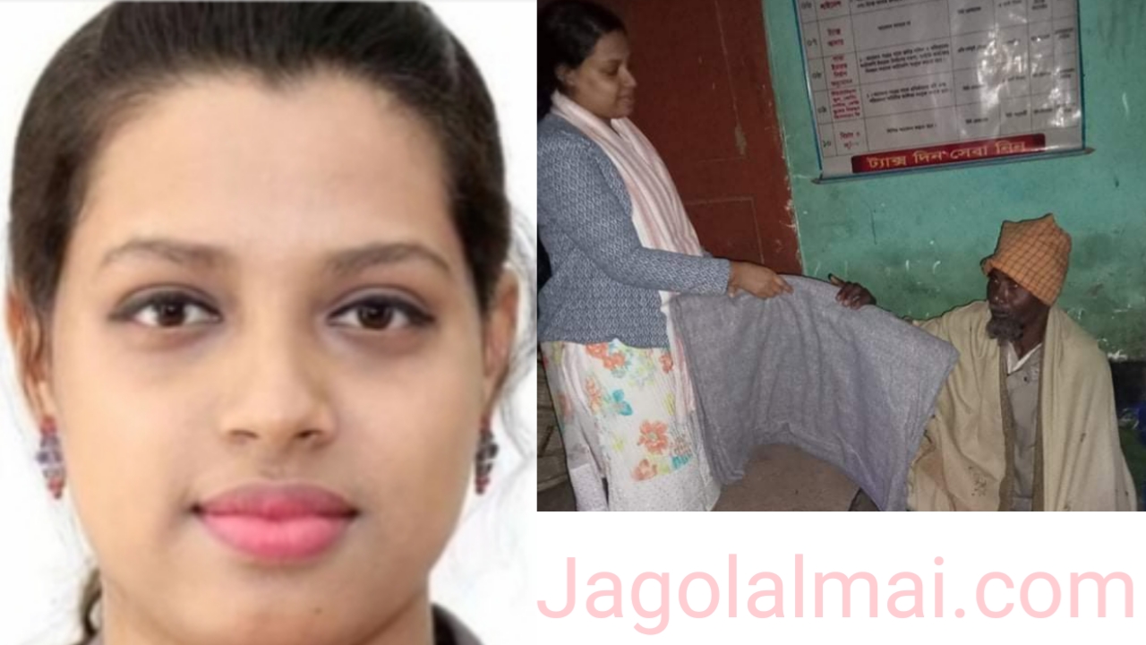 শীতার্ত মানুষের জন্য কম্বল নিয়ে ছুটছেন ইউএনও সাজিয়া আফরোজ