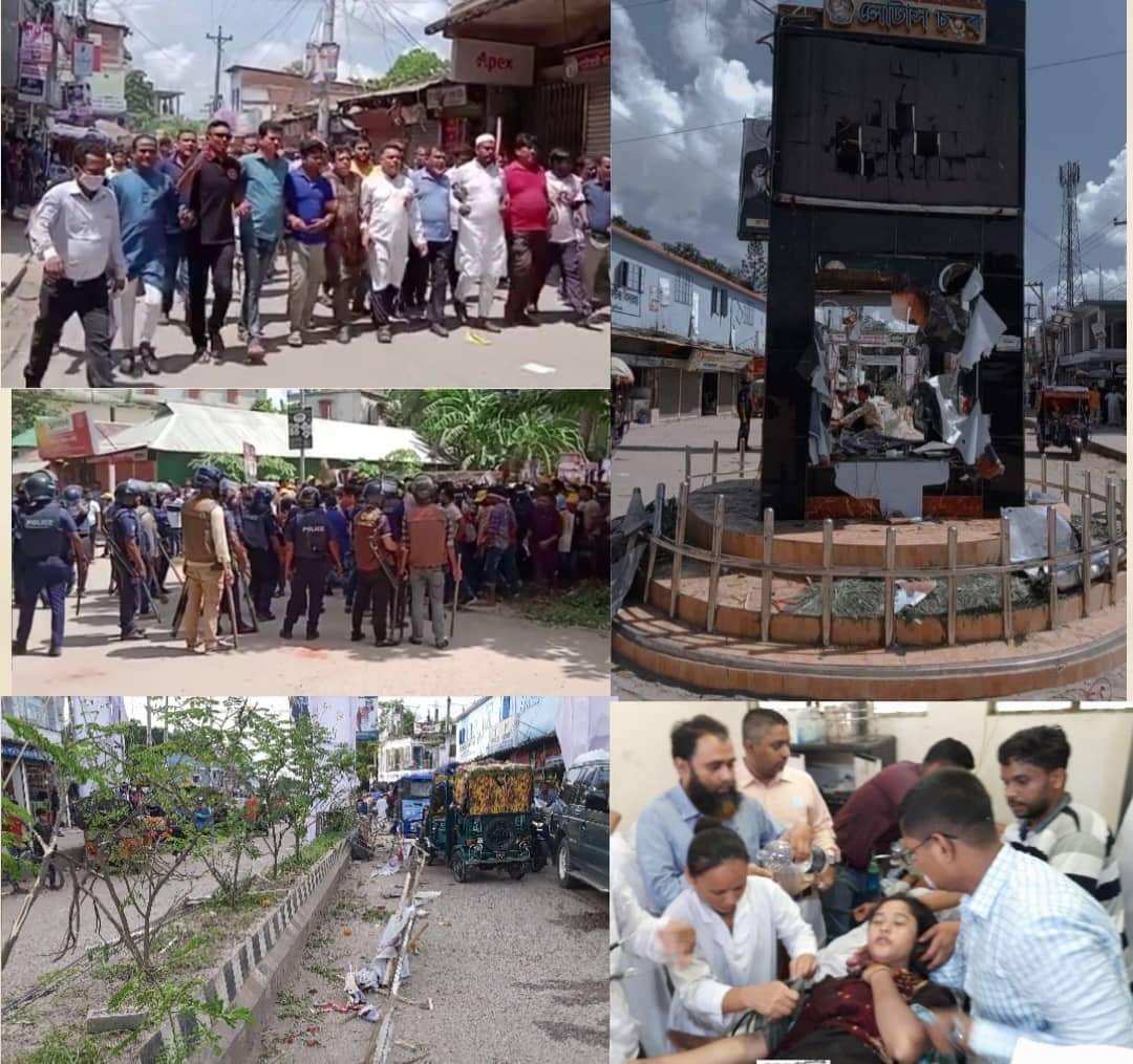 নাঙ্গলকোট আওয়ামী লীগ-বিএনপির সংঘর্ষ; ৮ পুলিশসহ আহত শতাধিক