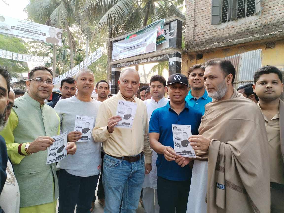 কুমিল্লায় শফিউদ্দিন শামীমের নির্বাচনী প্রচারণায় চিফ হুইপ নূরে আলম চৌধুরী ও ফিরোজ চৌধুরী
