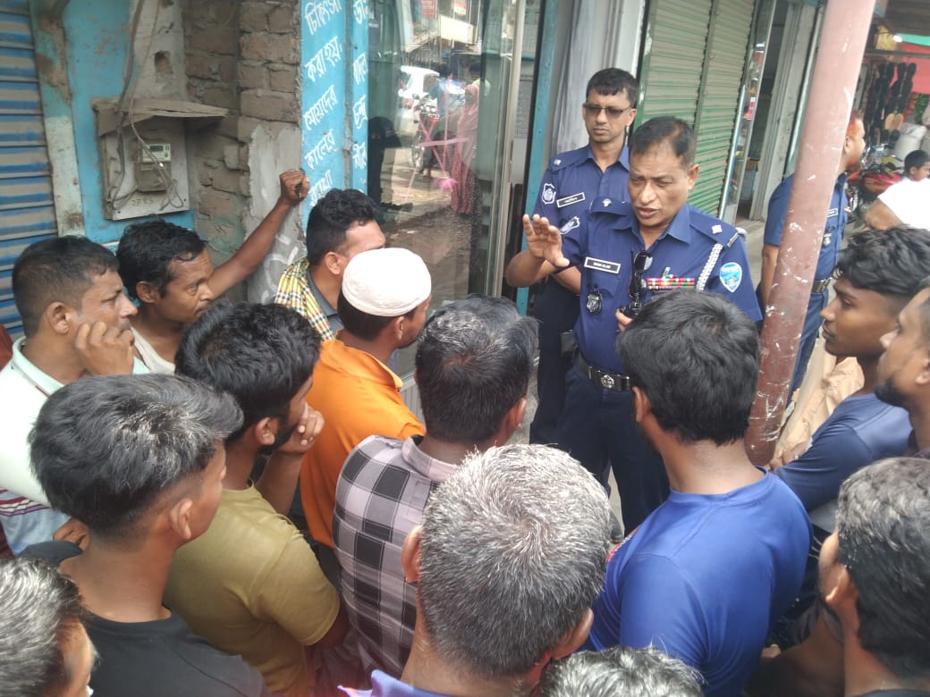 যানজট নিরসনে ওসির মতবিনিময়